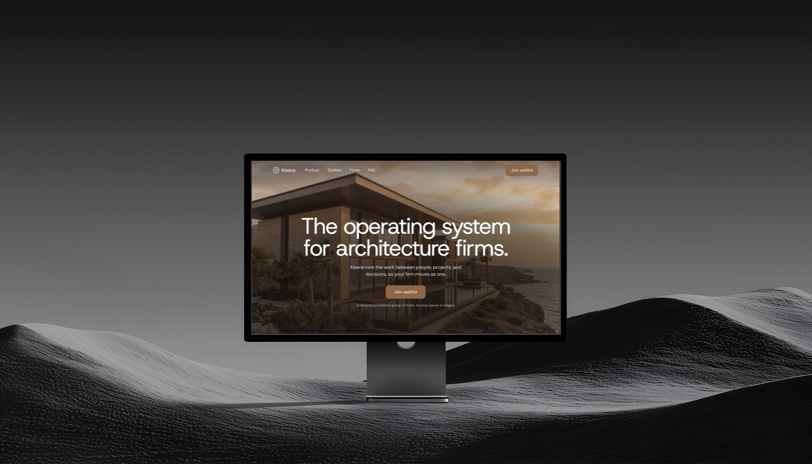 Screenshot of the Kieera site